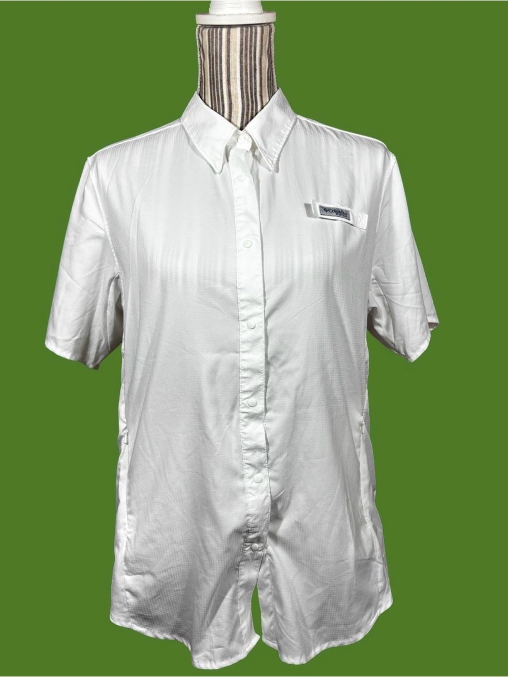Columbia Women's PFG Tamiami II short sleeve shirt in white